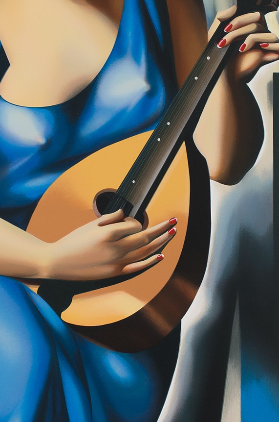Femme bleue a la Guitare - Tamara Łempicka